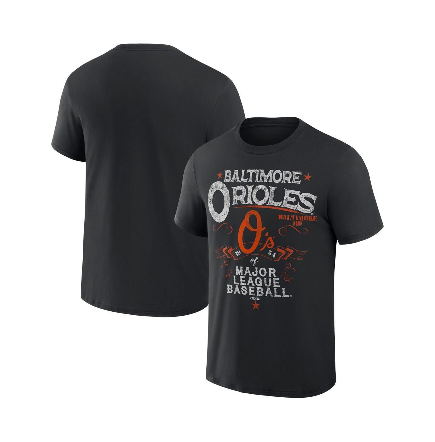 Мужская футболка Fanatics Darius Rucker Collection by Black Baltimore Orioles Beach Splatter — фото 1