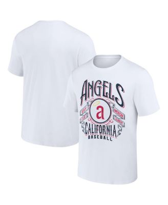 Men's Darius Rucker Collection by White California Angels Cooperstown Collection Distressed Rock T-shirt