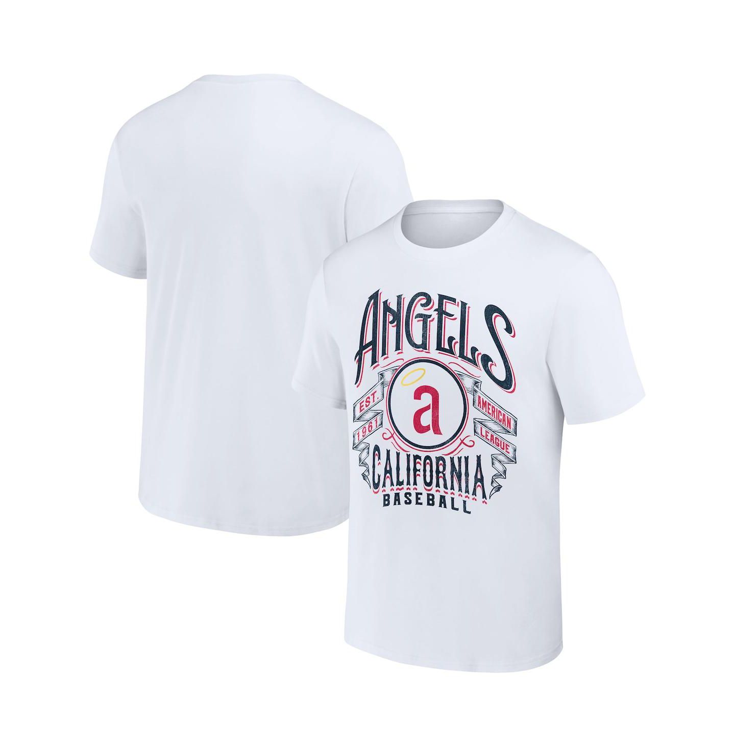 Мужская футболка Fanatics Darius Rucker Collection by White California Angels Cooperstown Collection Distressed Rock — фото 2