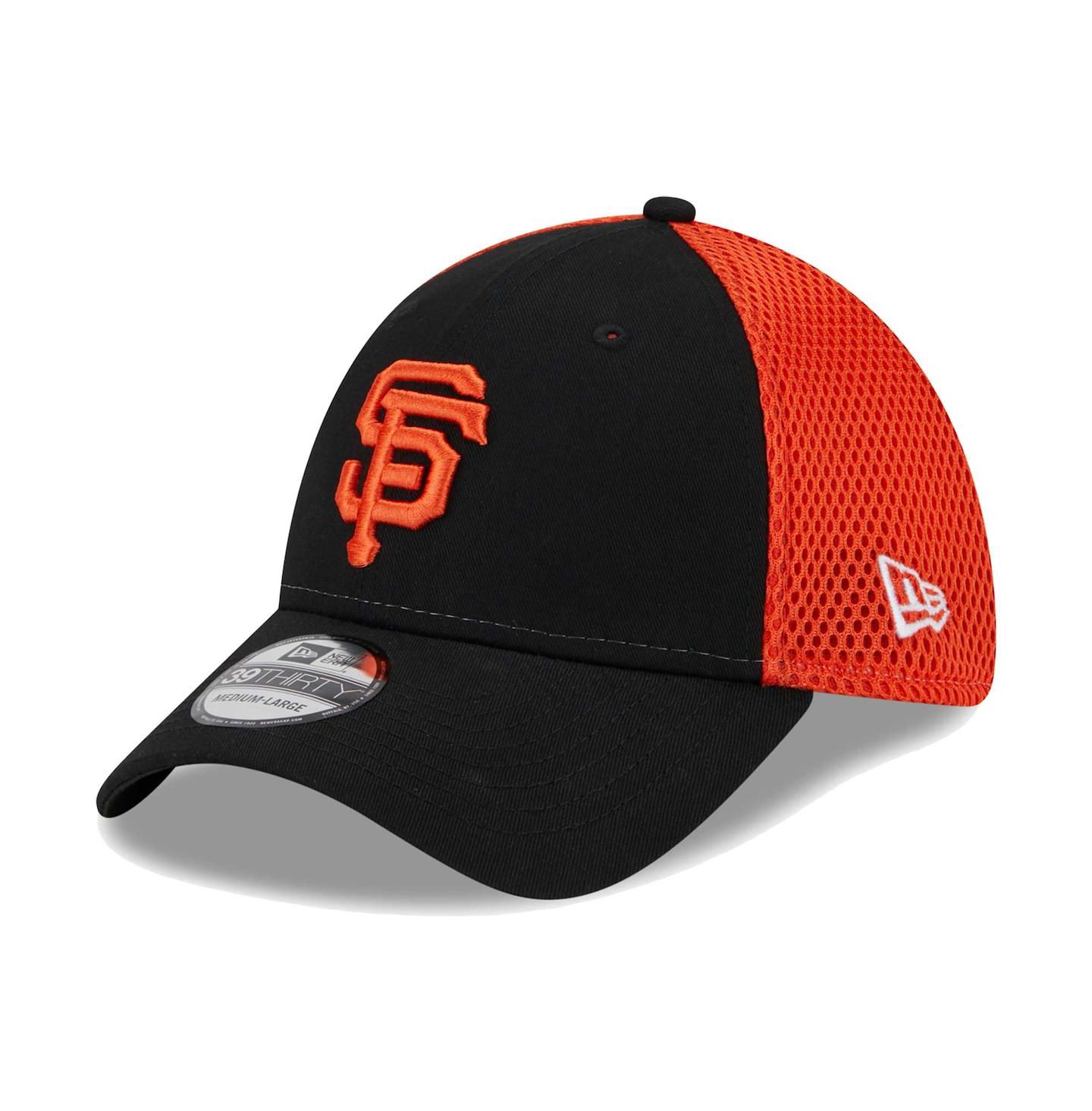 Мужская кепка New Era Black San Francisco Giants Team Neo 39THIRTY Flex Hat — фото 1
