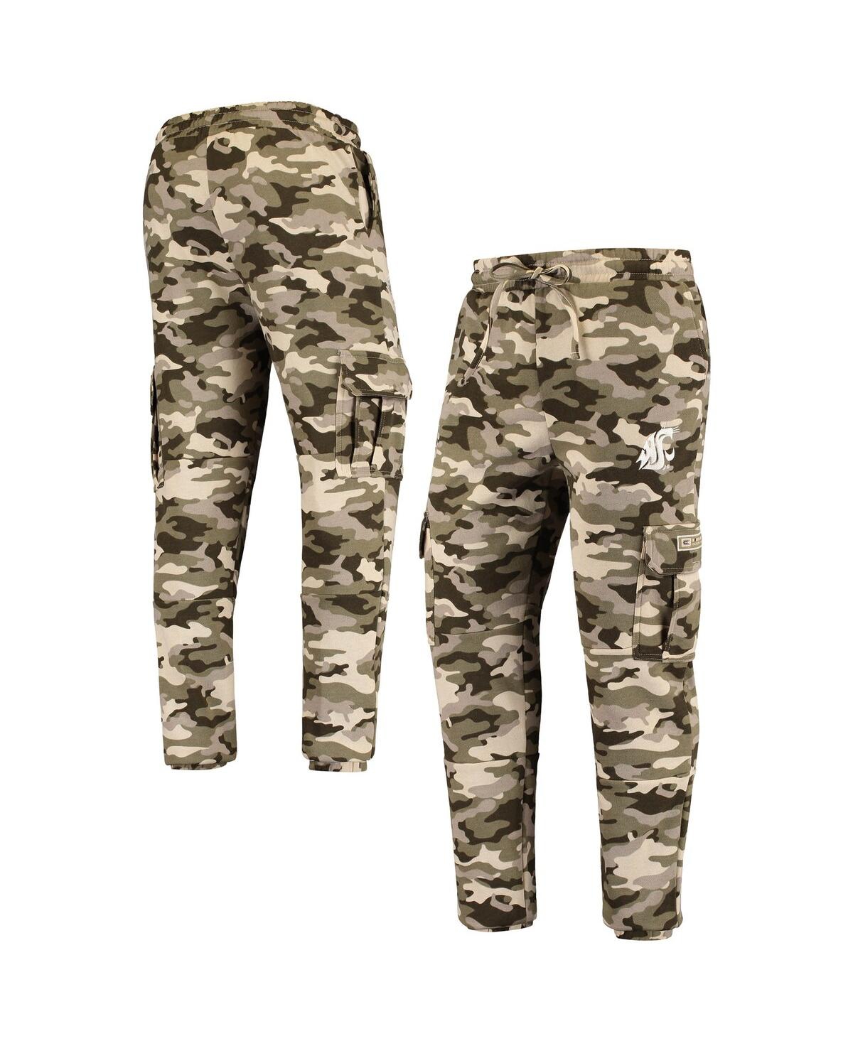 Men's Colosseum Camo Washington State Cougars Oht Military-Inspired Appreciation Code Fleece Pants - Camo