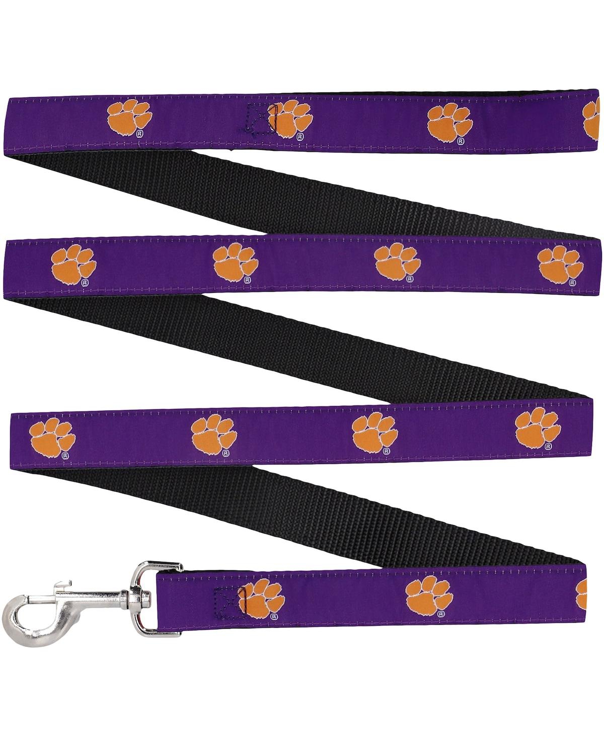 Clemson Tigers 6' Regular Dog Leash - Purple