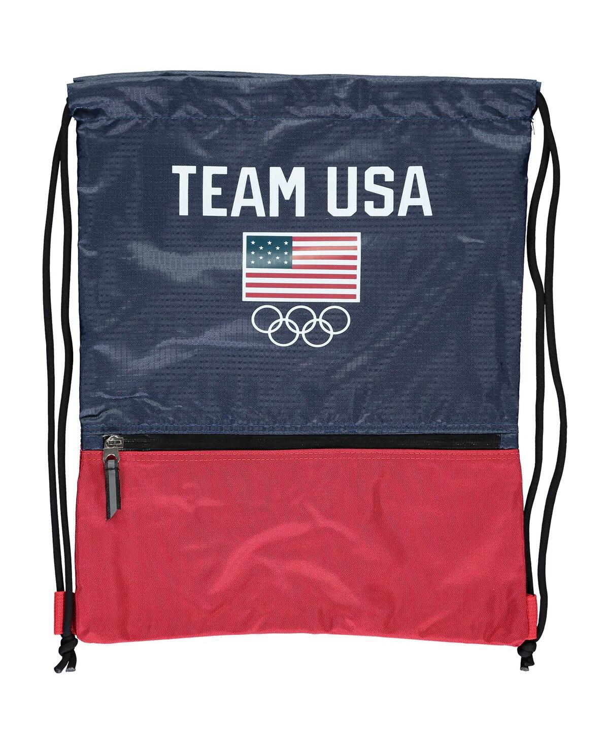 Men's and Women's Team Usa Drawstring Bag - Blue