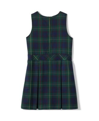 School Uniform Girls Plaid Jumper Top of Knee