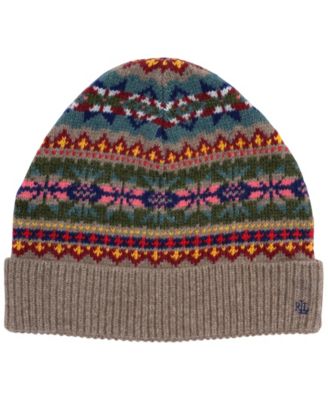 Lauren Ralph Lauren Multi Fair Isle Hat with Yarn Pom - Macy display picture 1