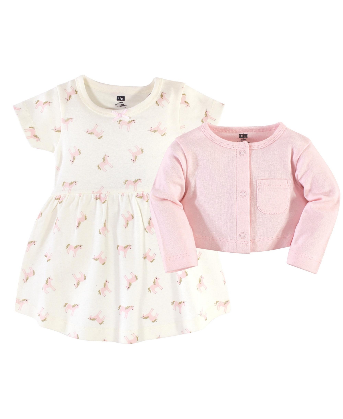 Hudson Baby Girls Essential Cotton Dress and Sweater Collection