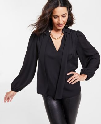 Macys long sleeve blouses online