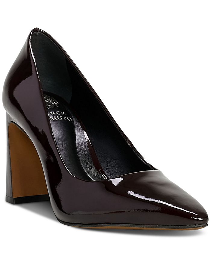 Vince camuto black patent pumps discount