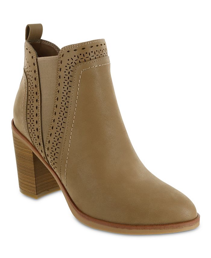 MIA Women s Lorenza Heeled Western Ankle Booties Macy s