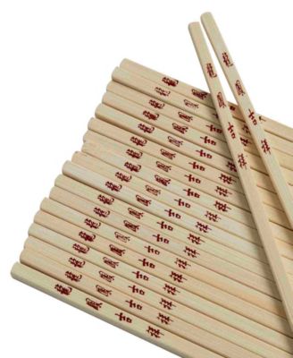 10 Pairs Reusable Burnished Bamboo Chopsticks Set