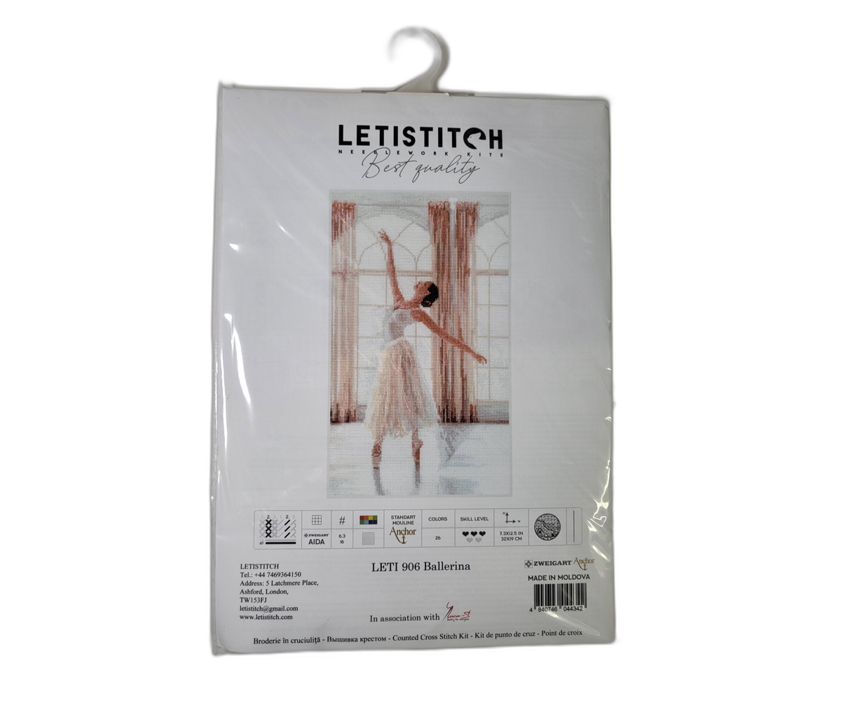 Counted Cross Stitch Kit Ballerina Leti906 - Assorted Pre-pack