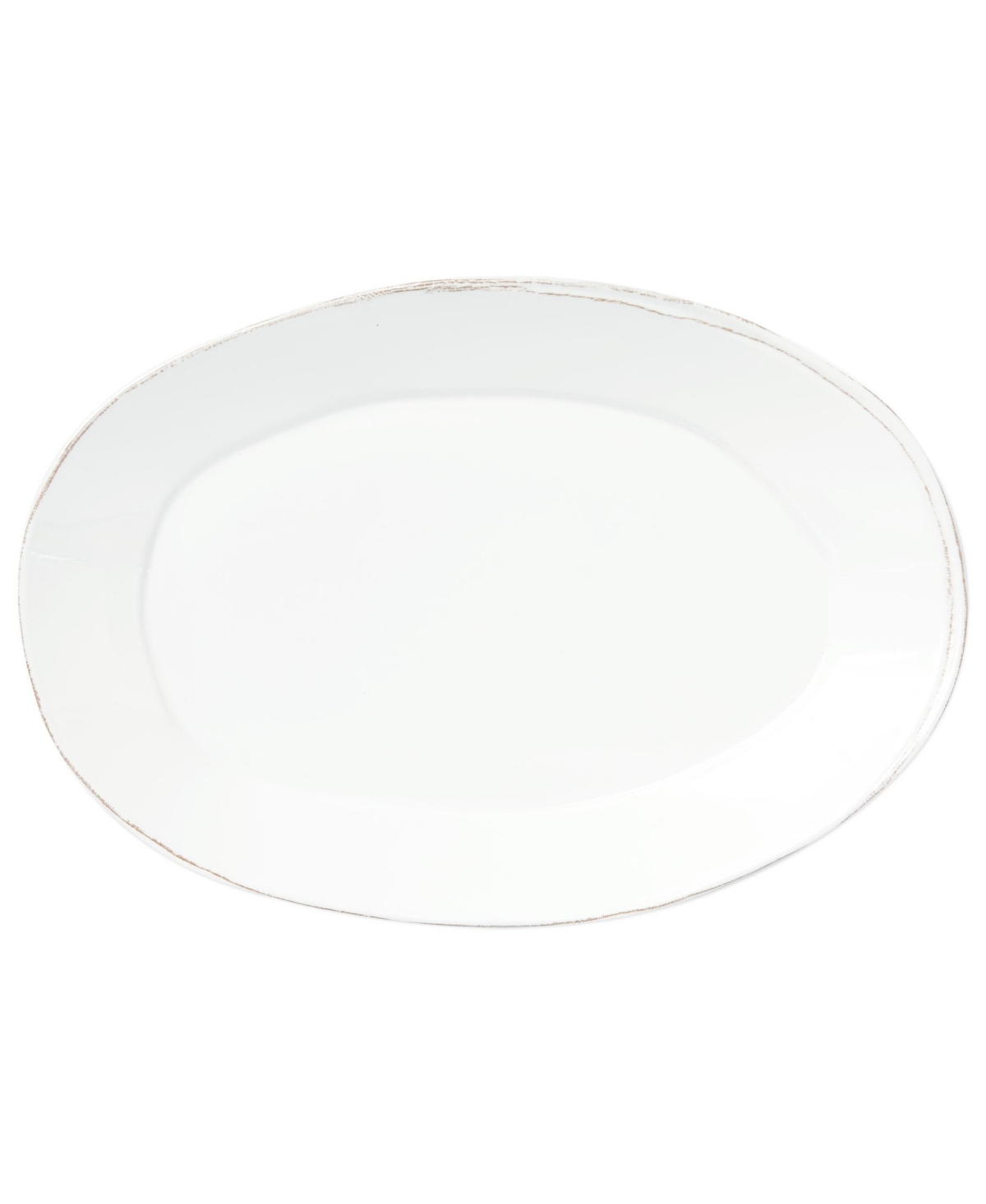 Shop Vietri Melamine Lastra Oval Platter, 18" In White
