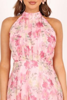 Women's Gardenia Halter Mini Dress