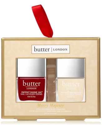 butter LONDON - 2-Pc. Merry Majesty Mini Patent Shine 10X Nail Lacquer Set