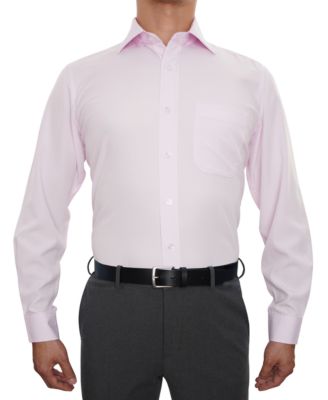 NOBLESON - Men's Classic-Fit Solid Dress Shirt
