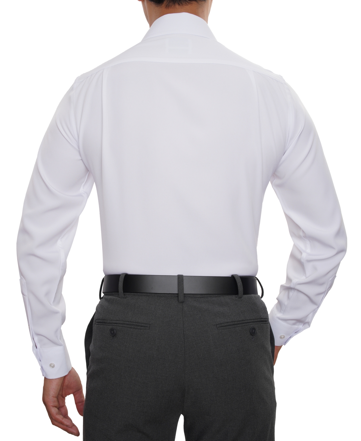 Men Classic-Fit Solid Color Dress Shirt