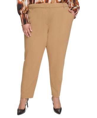 Calvin Klein - Plus Size Straight-Leg Ankle Pants
