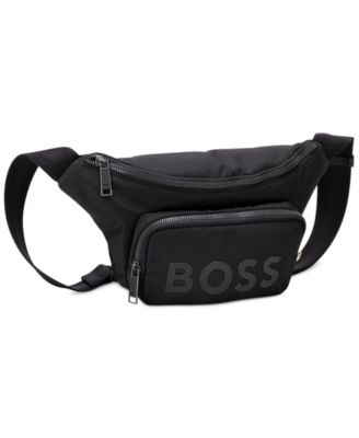 BOSS - Men's Catch Solid-Color Tonal-Logo Waist Pack