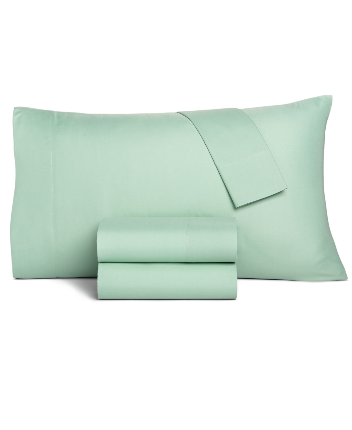 Home Design Easy Care Solid Microfiber 3-pc. Sheet Set, Twin Xl, Created For Macy's In Light Willow