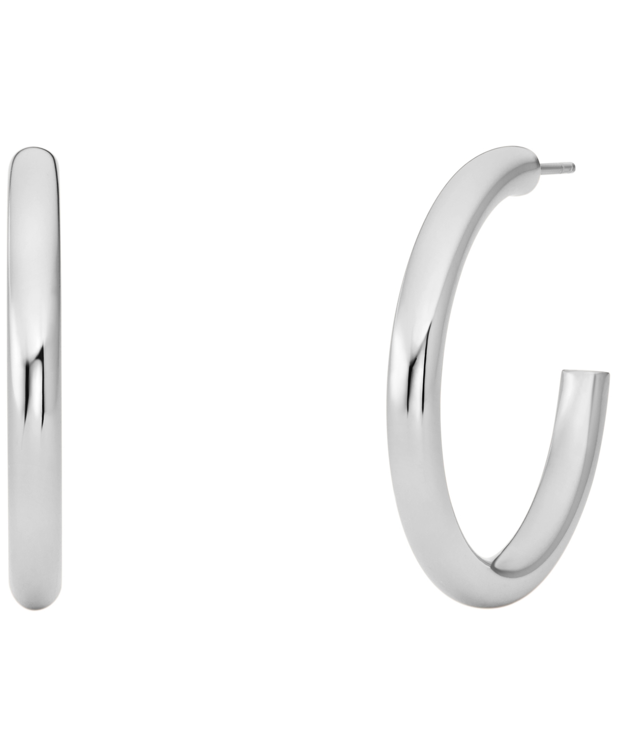 Small Thin Hoop Earrings - Gold