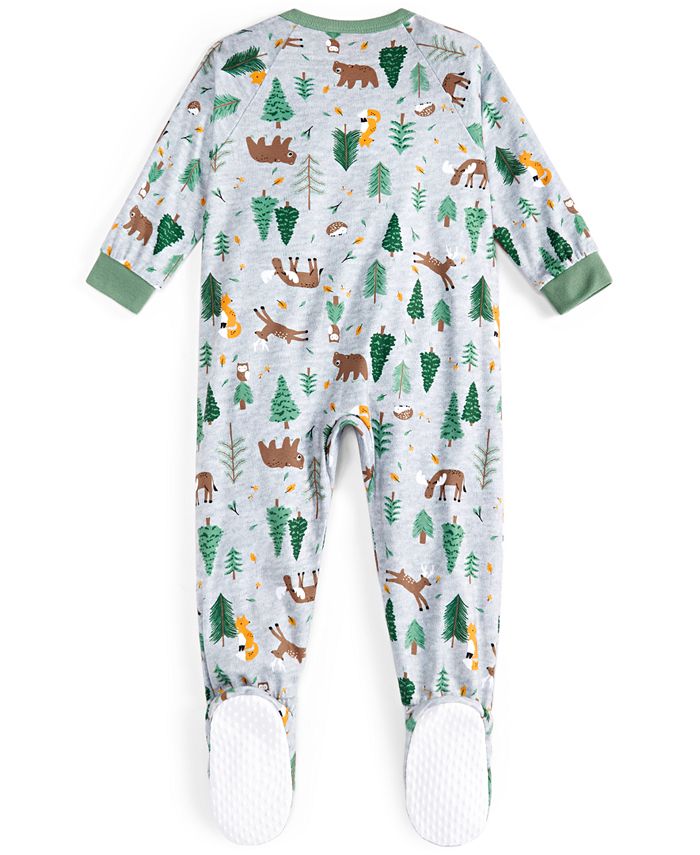 Family Pajamas Matching Baby Forest One-Piece Footed Pajamas, Created ...