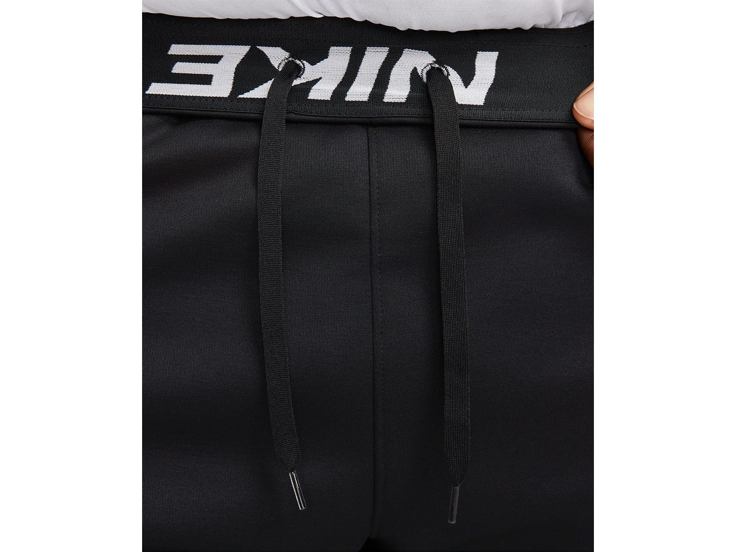 Мужские брюки Nike Regular-Fit Therma-FIT Open Hem Fitness, цвет: Чёрный / Белый — фото 3