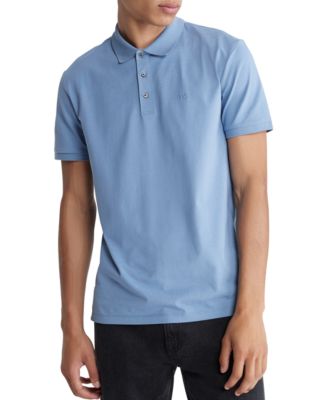 Calvin Klein Men s Regular Fit Smooth Cotton Monogram Logo Polo Shirt Macy s