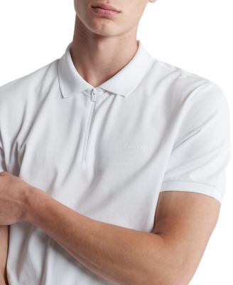 Men's Athletic Tech Zip Polo Shirt
