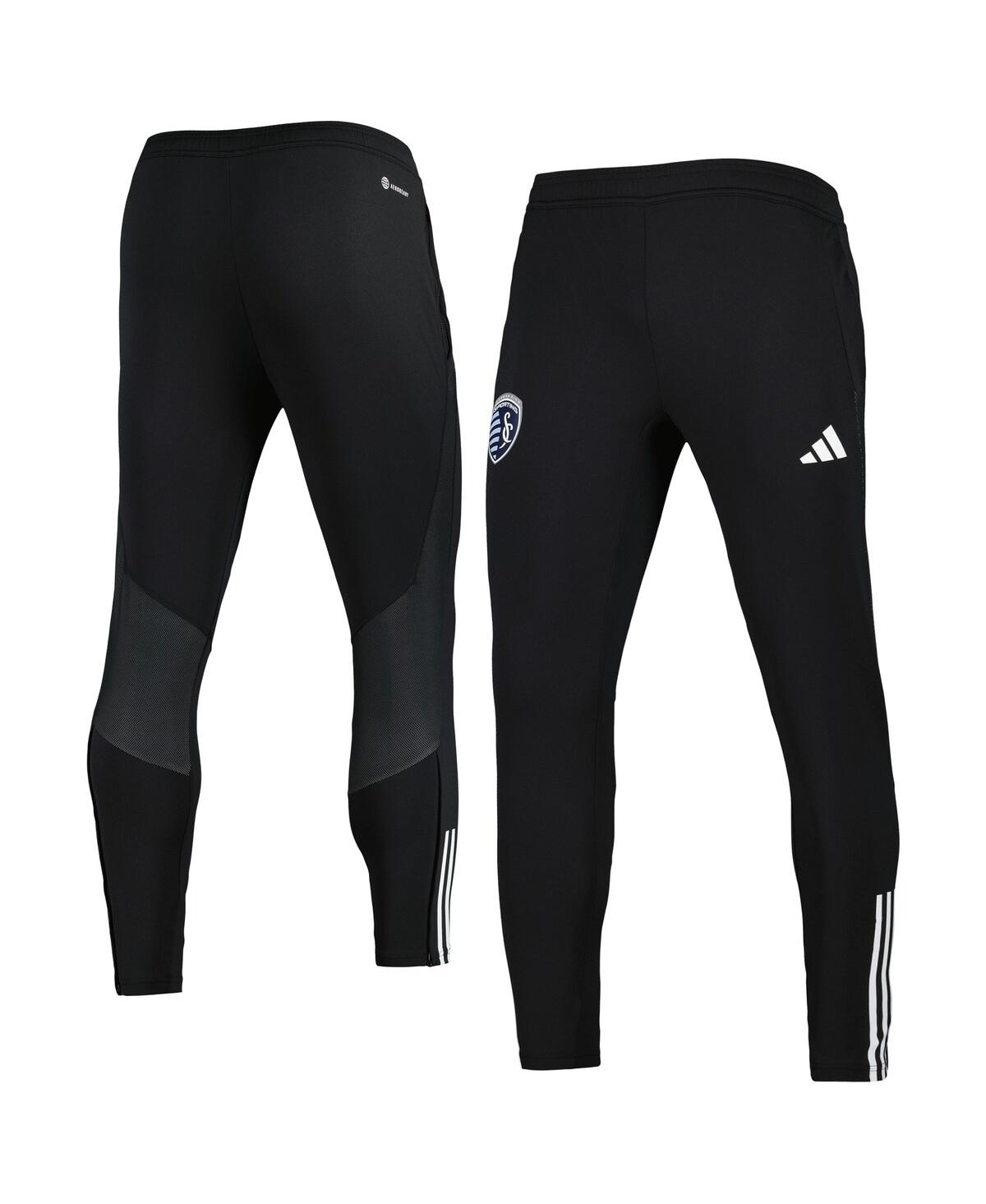 Shop Adidas Originals Men's Adidas Black Sporting Kansas City 2023 On-field Team Crest Aeroready Training Pants