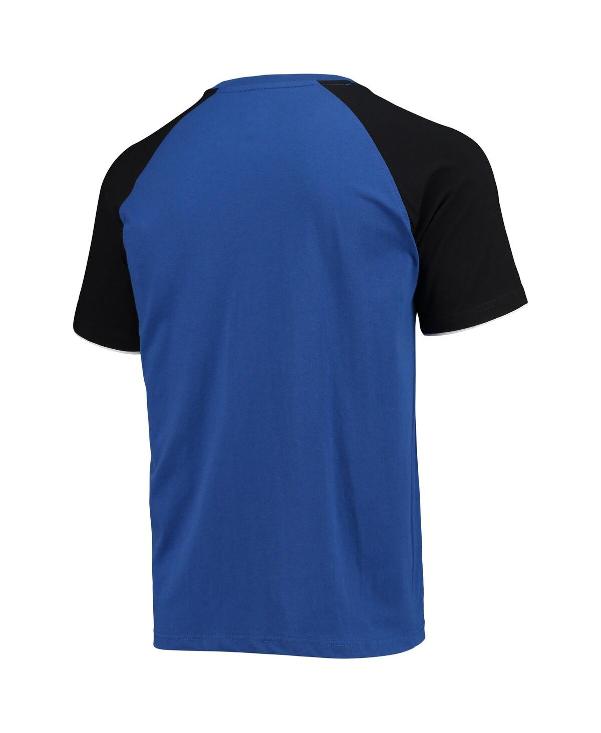 Starter Men's  Blue, Black Kyle Larson The Catcher Raglan T-shirt In Blue,black