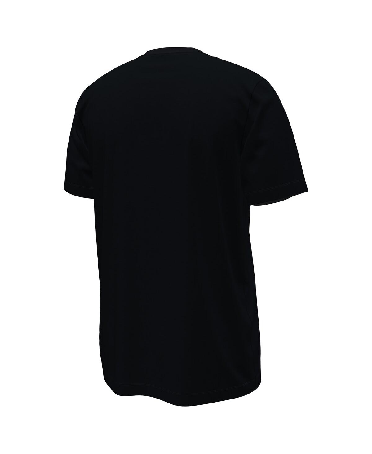 Shop Nike Men's  Black Liverpool Swoosh T-shirt