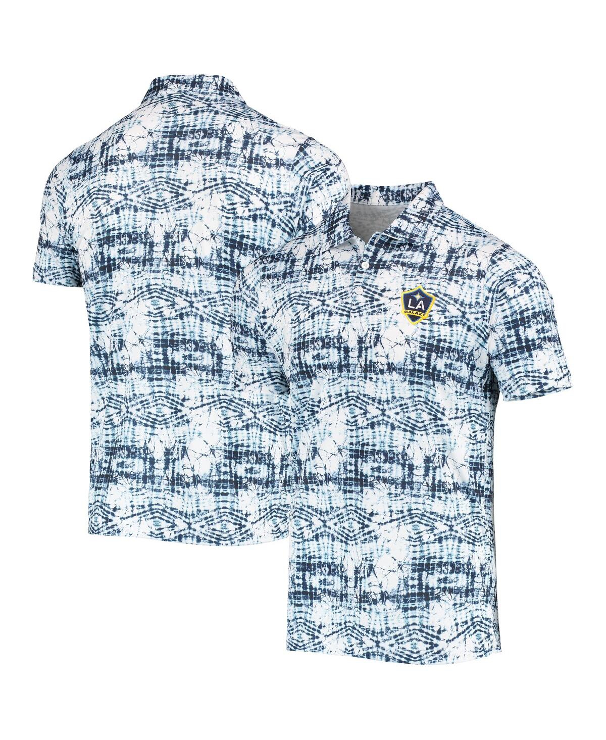 Men's Antigua Navy La Galaxy Vivid Polo Shirt - Navy