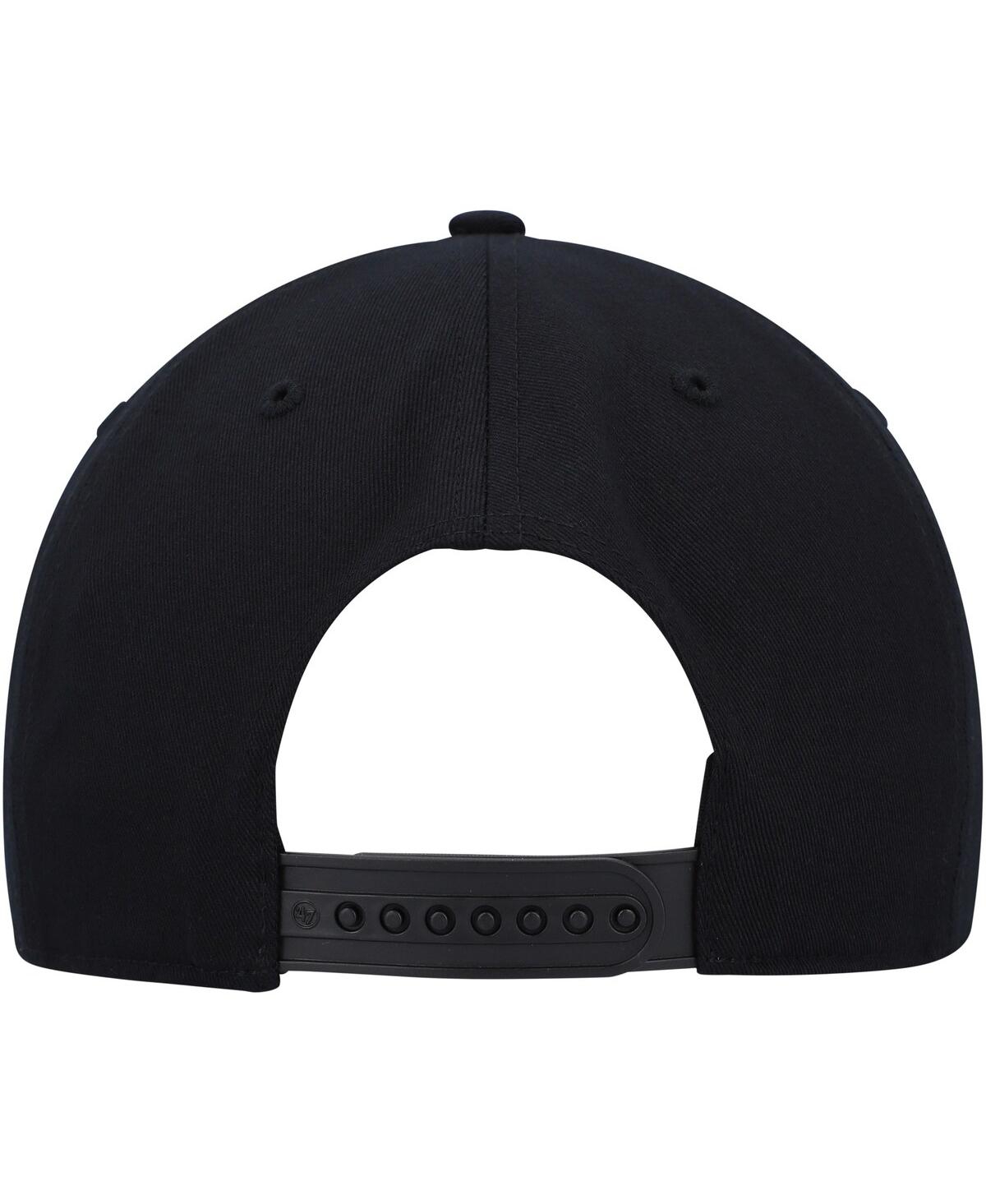 Men's '47 BrandPittsburgh Penguins Primary Hitch Snapback Hat - Black