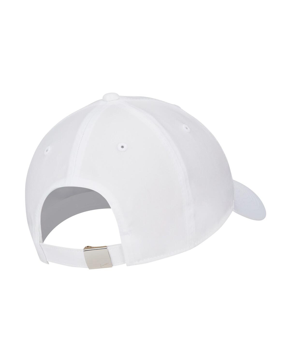 Shop Nike Men's And Women's  Lifestyle Club Adjustable Performance Hat In White