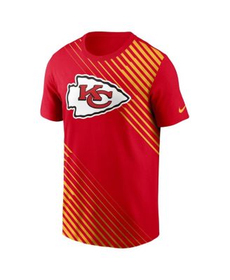 Men's Red Kansas City Chiefs Yard Line Fashion Asbury T-shirt