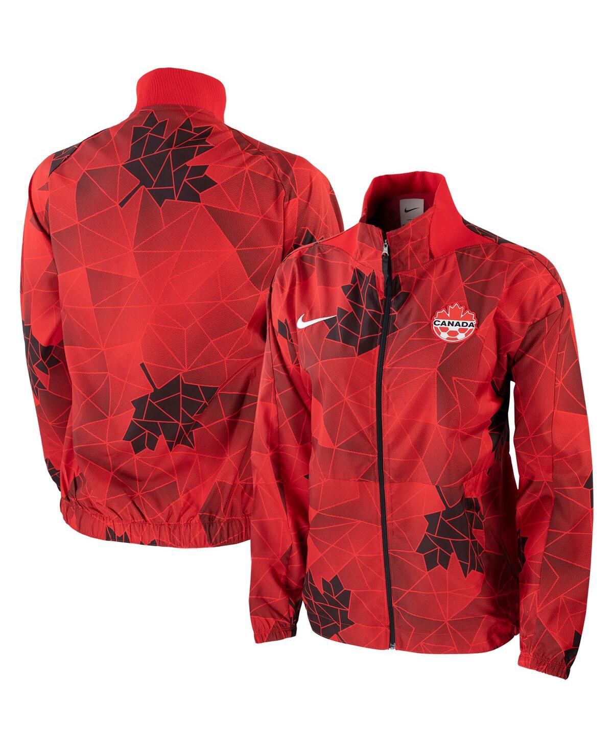 Shop Nike Women's  Red 2023 Canada Women's National Team Anthem Performance Full-zip Jacket