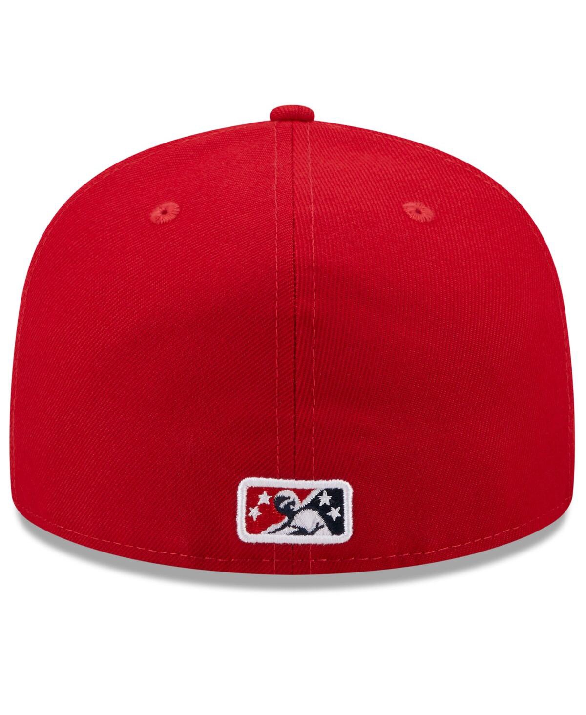 Shop New Era Men's  White, Red Worcester Red Sox Marvel X Minor League 59fifty Fitted Hat In White,red