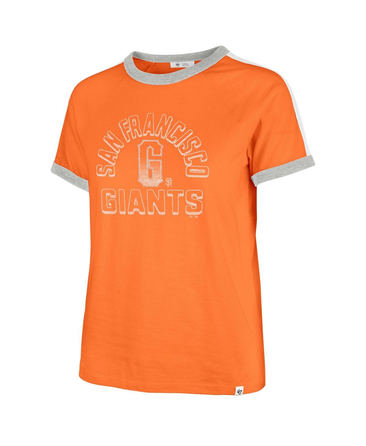Shop 47 Brand Women's ' Orange San Francisco Giants City Connect Sweet Heat Peyton T-shirt