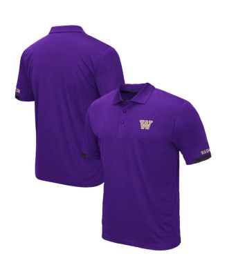 Men's Purple Washington Huskies Big and Tall Santry Polo Shirt