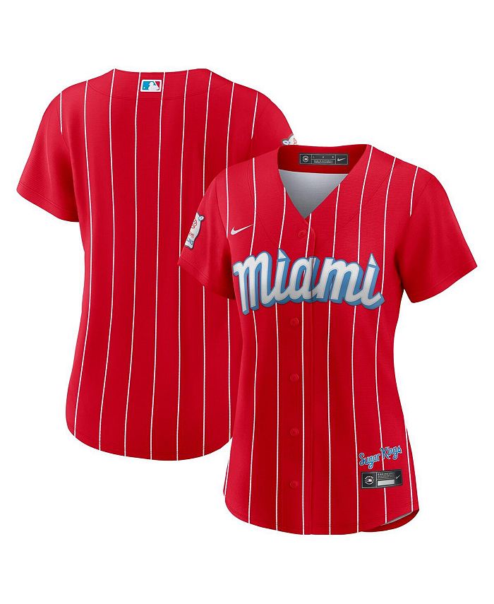 Nike Women's Red Miami Marlins City Connect Replica Team Jersey