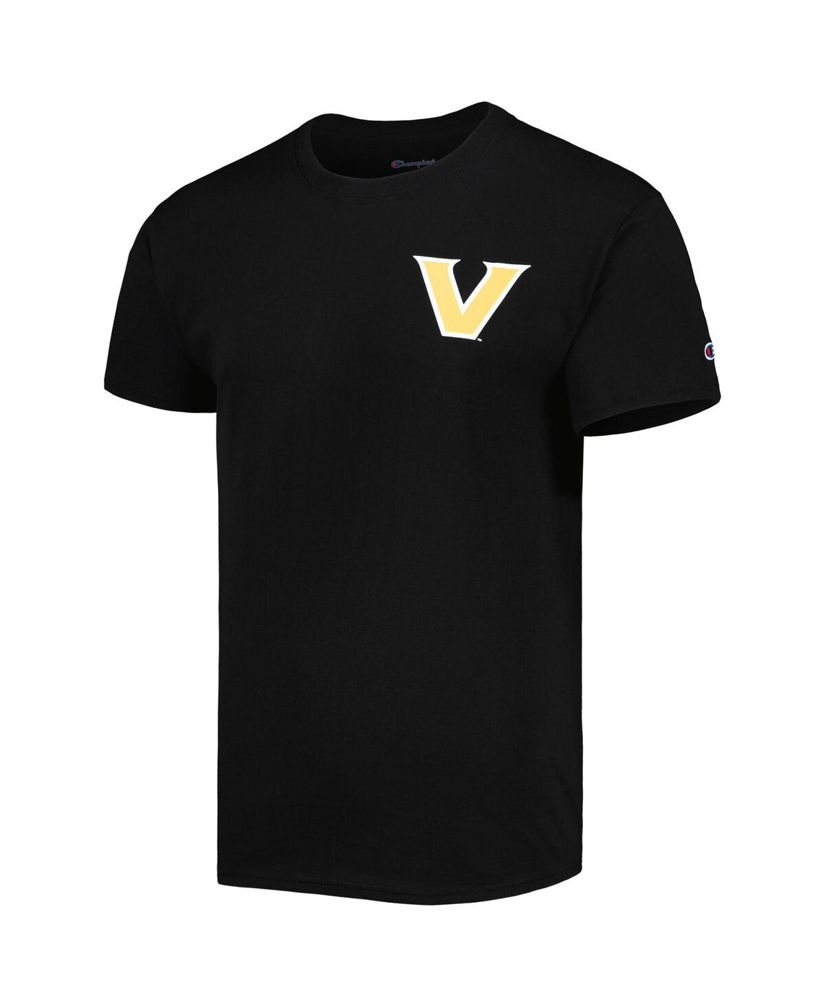 Champion Black Vanderbilt Commodores Team Stack 2-hit T-shirt In Black