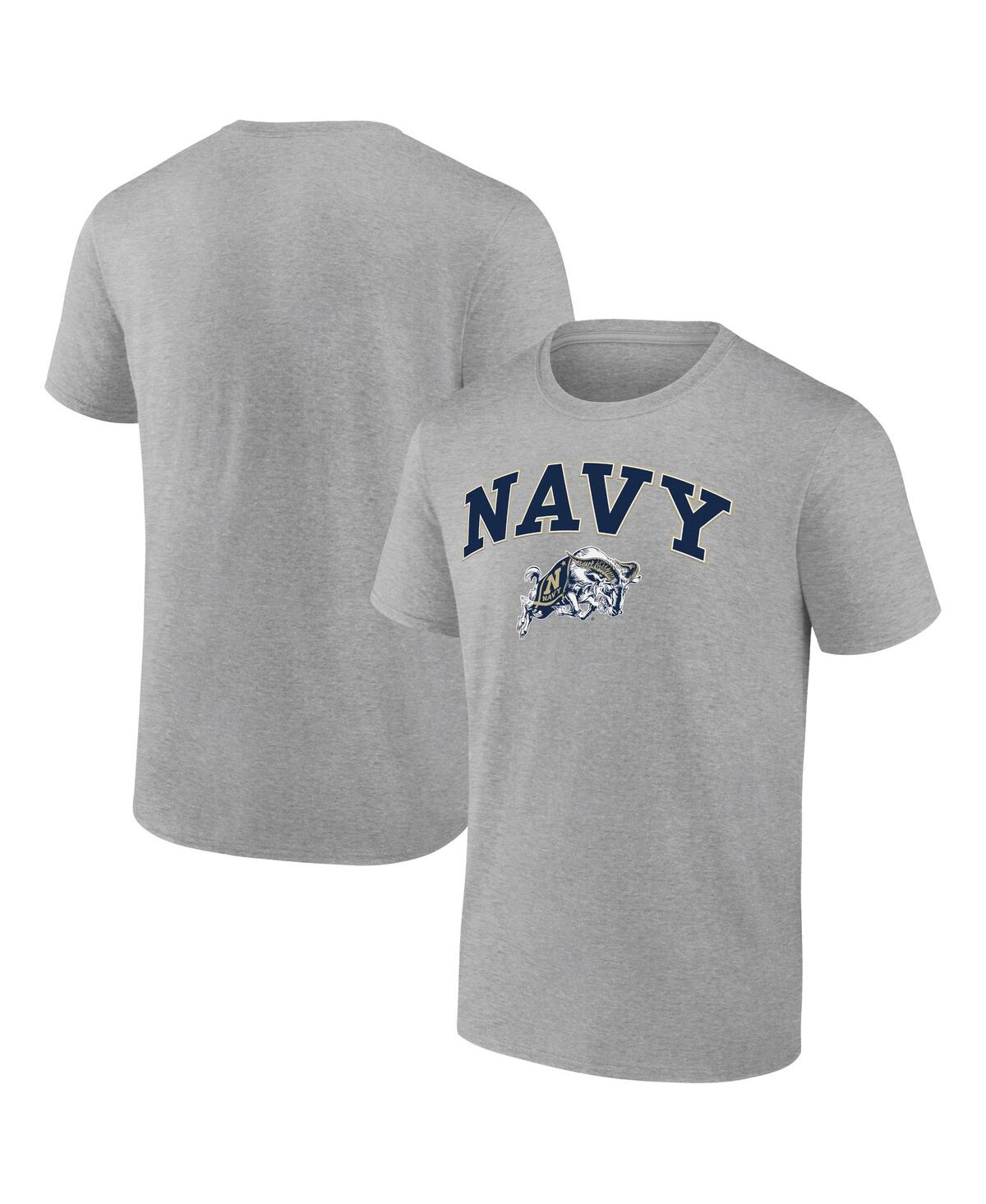 Men's Fanatics Steel Navy Midshipmen Campus T-shirt - Steel