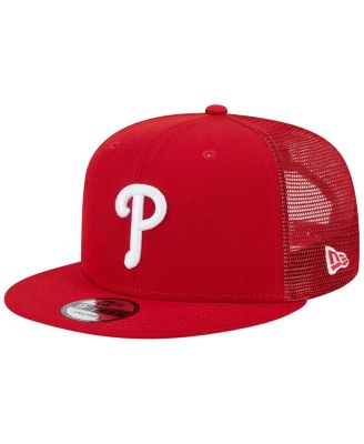 Men's Red Philadelphia Phillies Team Color Trucker 9FIFTY Snapback Hat