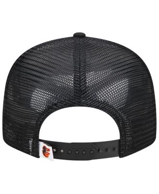Men's Black Baltimore Orioles Team Color Trucker 9FIFTY Snapback Hat