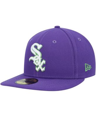 Men's Purple Chicago White Sox Lime Side Patch 59FIFTY Fitted Hat