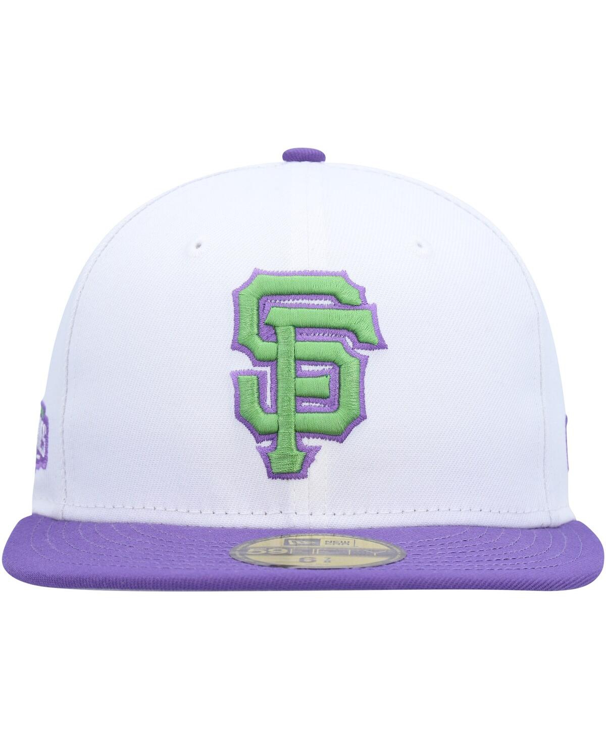 NEW ERA MEN'S NEW ERA WHITE SAN FRANCISCO GIANTS 2014 WORLD SERIES SIDE PATCH 59FIFTY FITTED HAT 