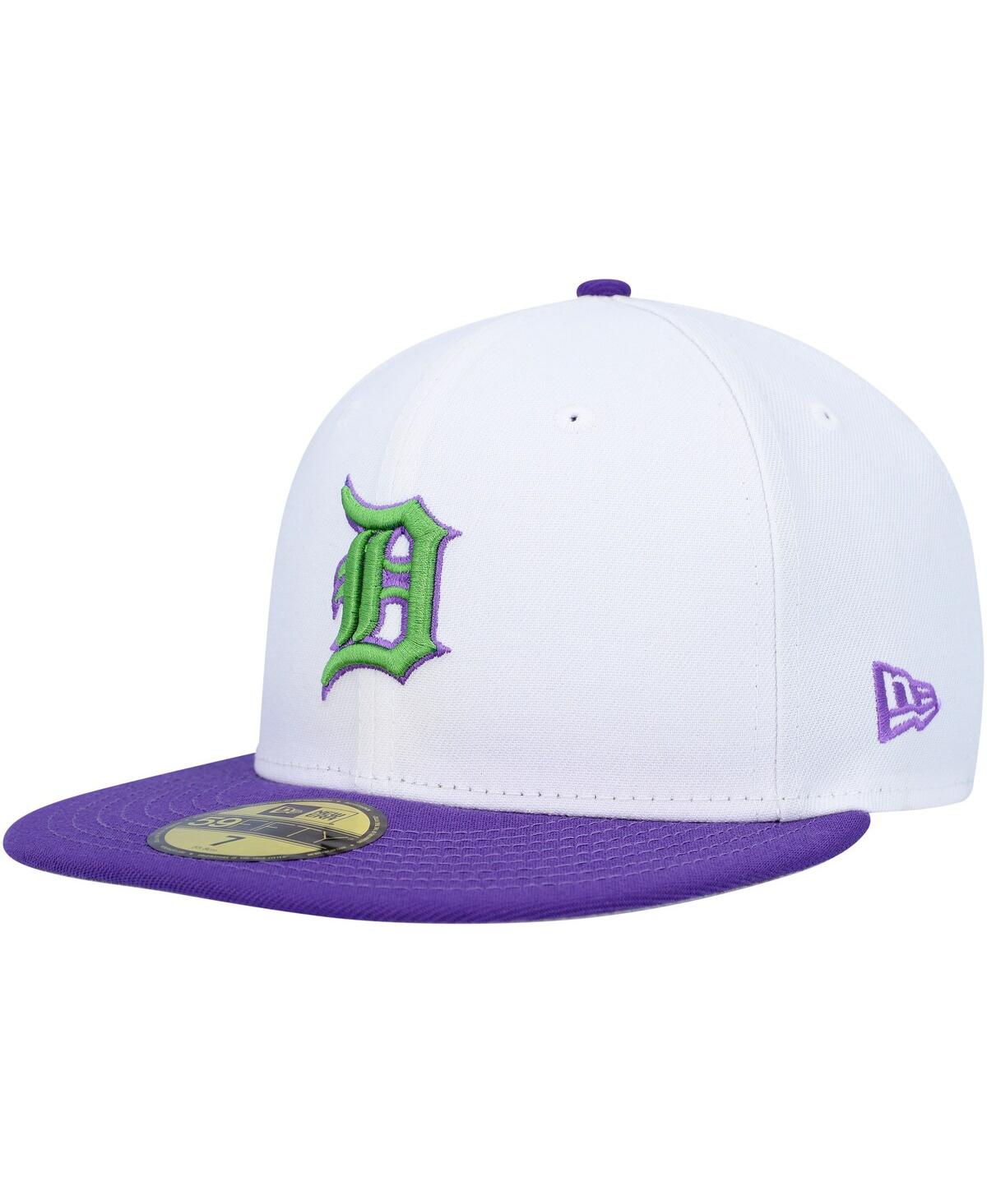 Men's New EraDetroit Tigers 1984 World Series Side Patch 59FIFTY Fitted Hat - White