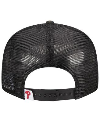 Men's Camo Philadelphia Phillies Woodland Camo Trucker 9FIFTY Snapback Hat