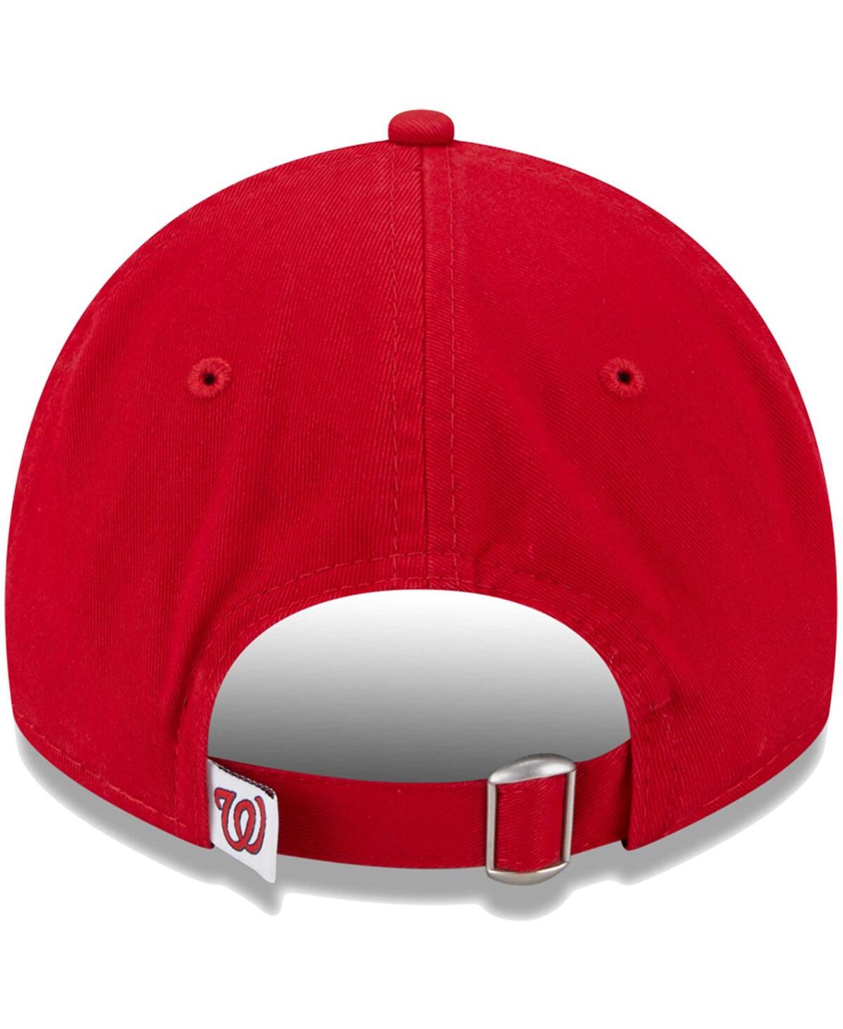 Shop New Era Little Boys And Girls  Red Washington Nationals Team 9twenty Adjustable Hat
