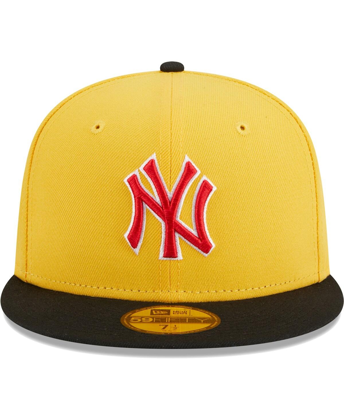 Men's New Era Black New York Yankees Grilled 59FIFTY Fitted Hat - Black